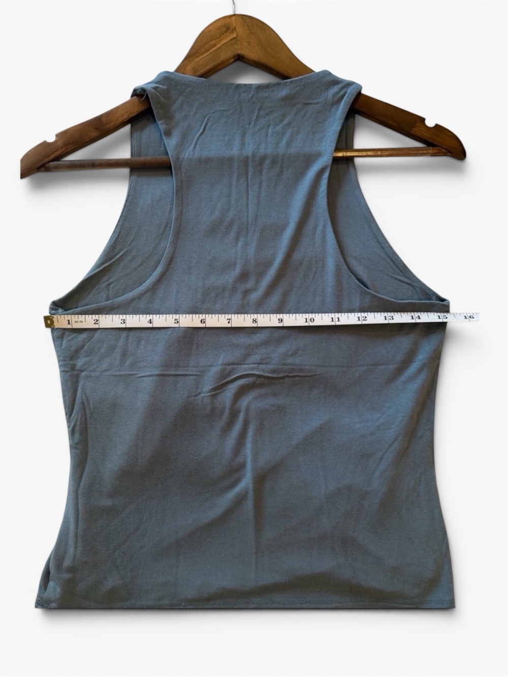 bohme Slate Blue Ribbed Tank Top - Picture 4 of 5